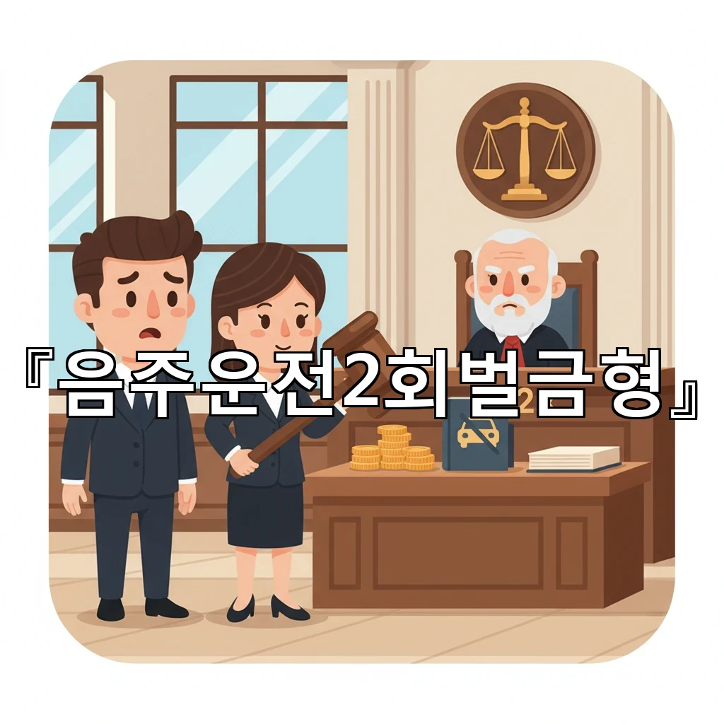 음주운전2회벌금형 받기 전 알아둘 벌금 산정과 감경 사유 정리