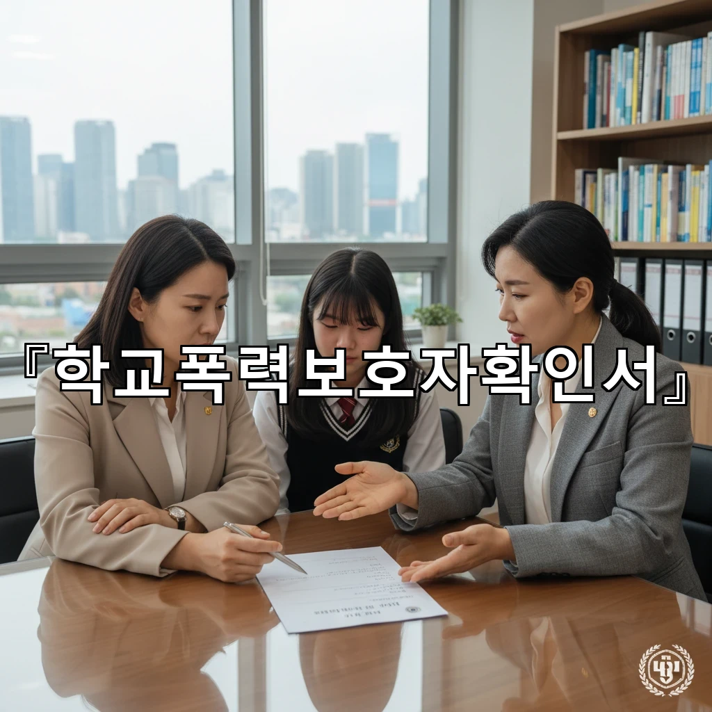 legal image 학교폭력보호자확인서 2426