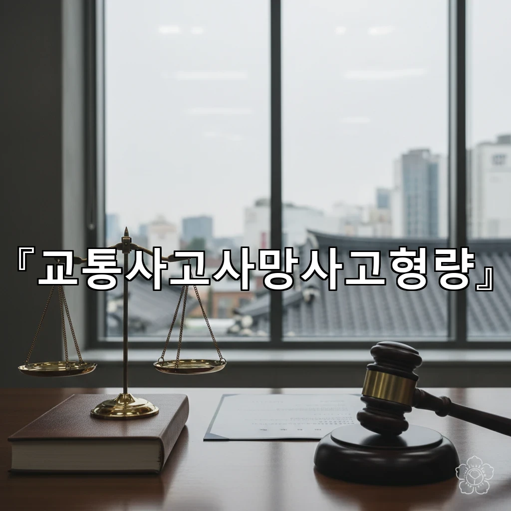 교통사고사망사고형량 유족 처벌불원 의사가 반영되는 범위와 한계