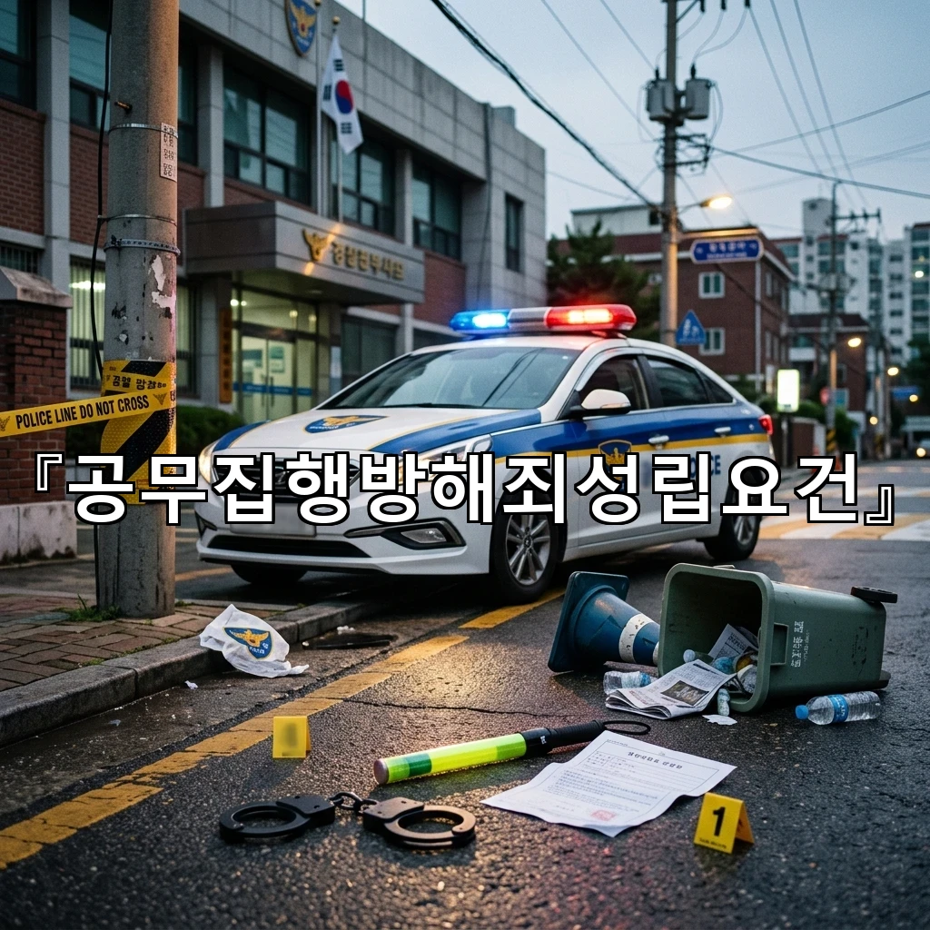 공무집행방해죄성립요건 예상보다 넓게 보는 상황별 판단의 핵심