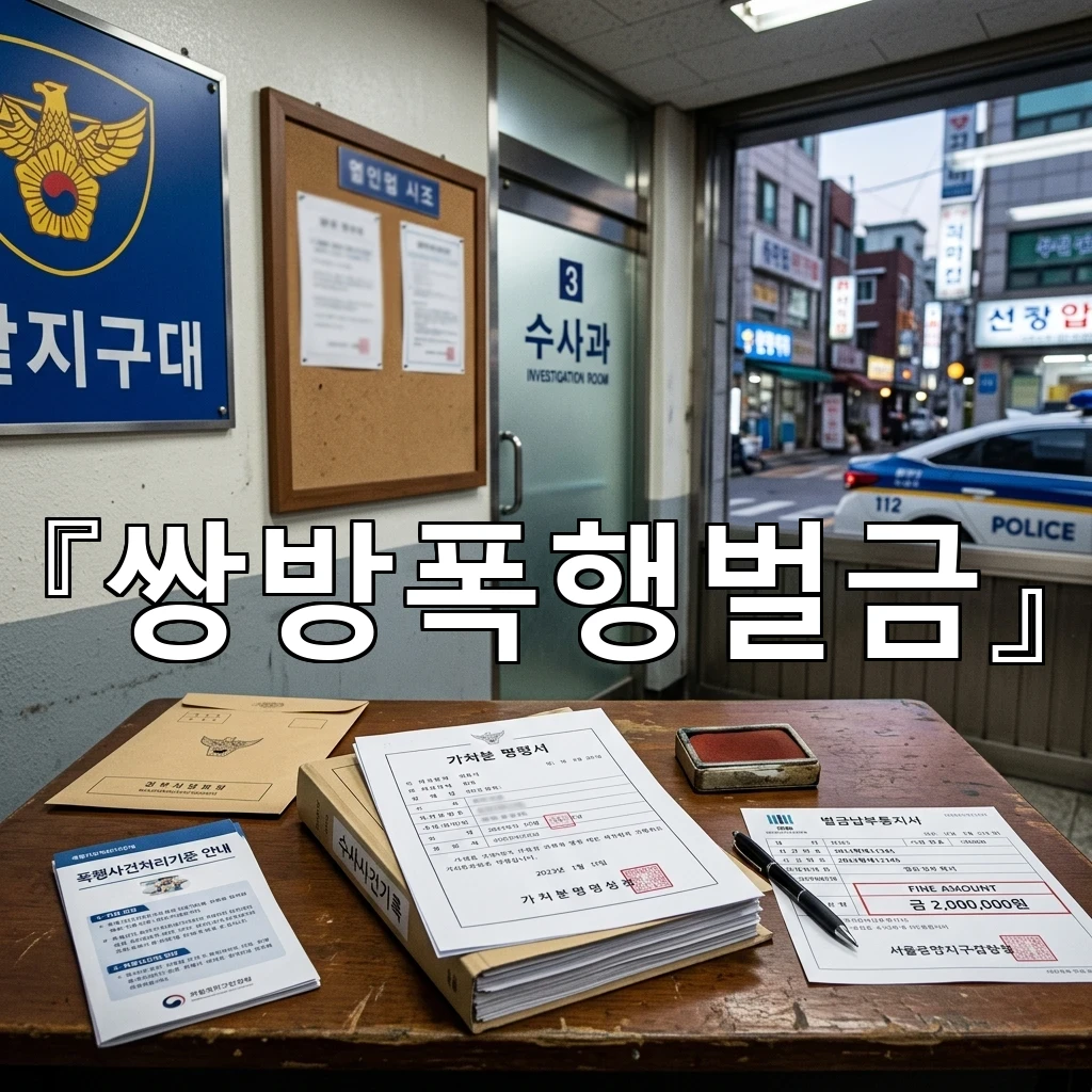 쌍방폭행벌금 걱정이 커질수록 필요한 사실관계 정리 방법 안내