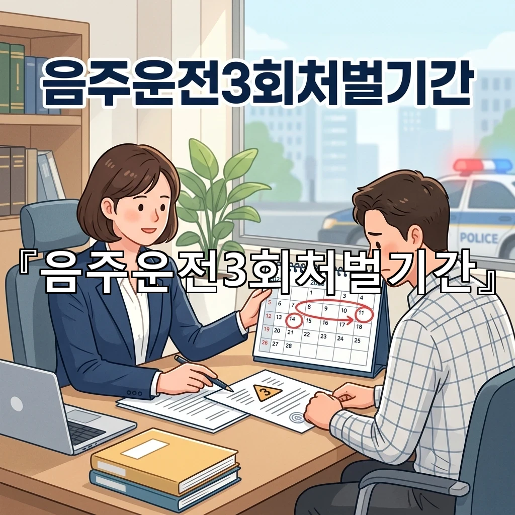 음주운전3회처벌기간 상황별 차이를 살피며 준비할 사항 정리하기