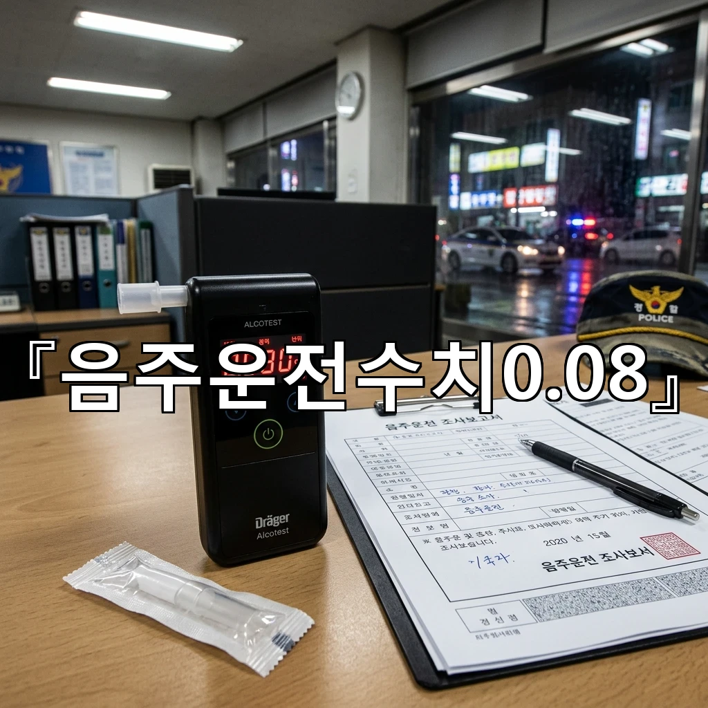 음주운전수치0.08 기준을 마주한 순간 점검해야 할 생각들