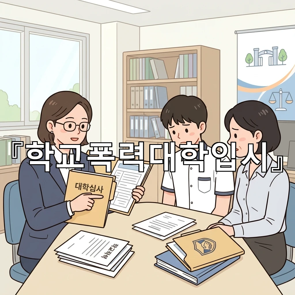 학교폭력대학입시 관련 상황에서 일정 관리가 중요한 까닭