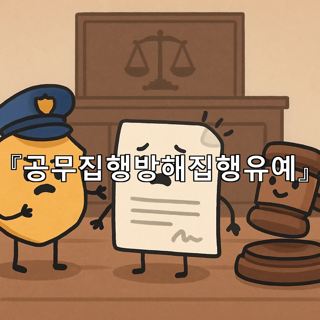 공무집행방해집행유예 현장에서 갈린 판단 기준과 대응의 결