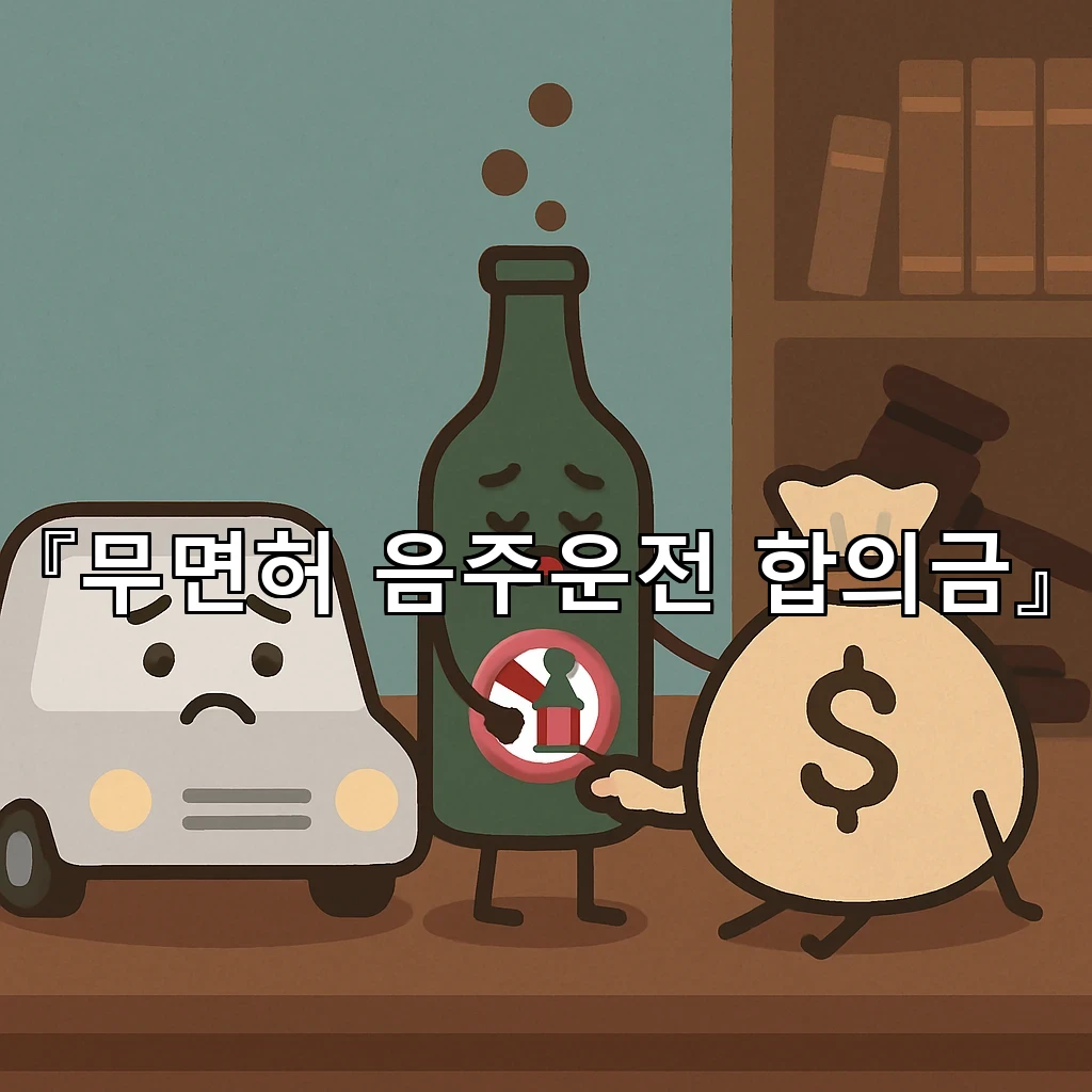 무면허음주운전합의금 선택 전 상황별 접근이 달라지는 이유