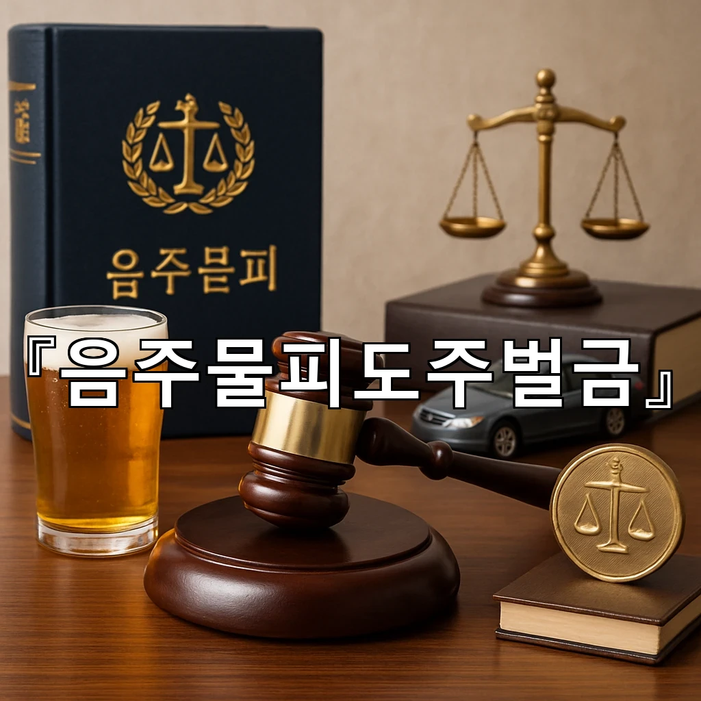 음주물피도주벌금 기준을 둘러싼 판단 흐름과 대응 방향 안내