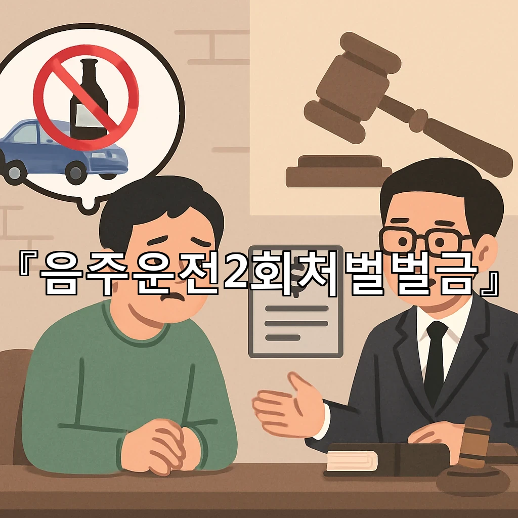 음주운전2회처벌벌금 이후 달라지는 대응 흐름을 정리한 안내