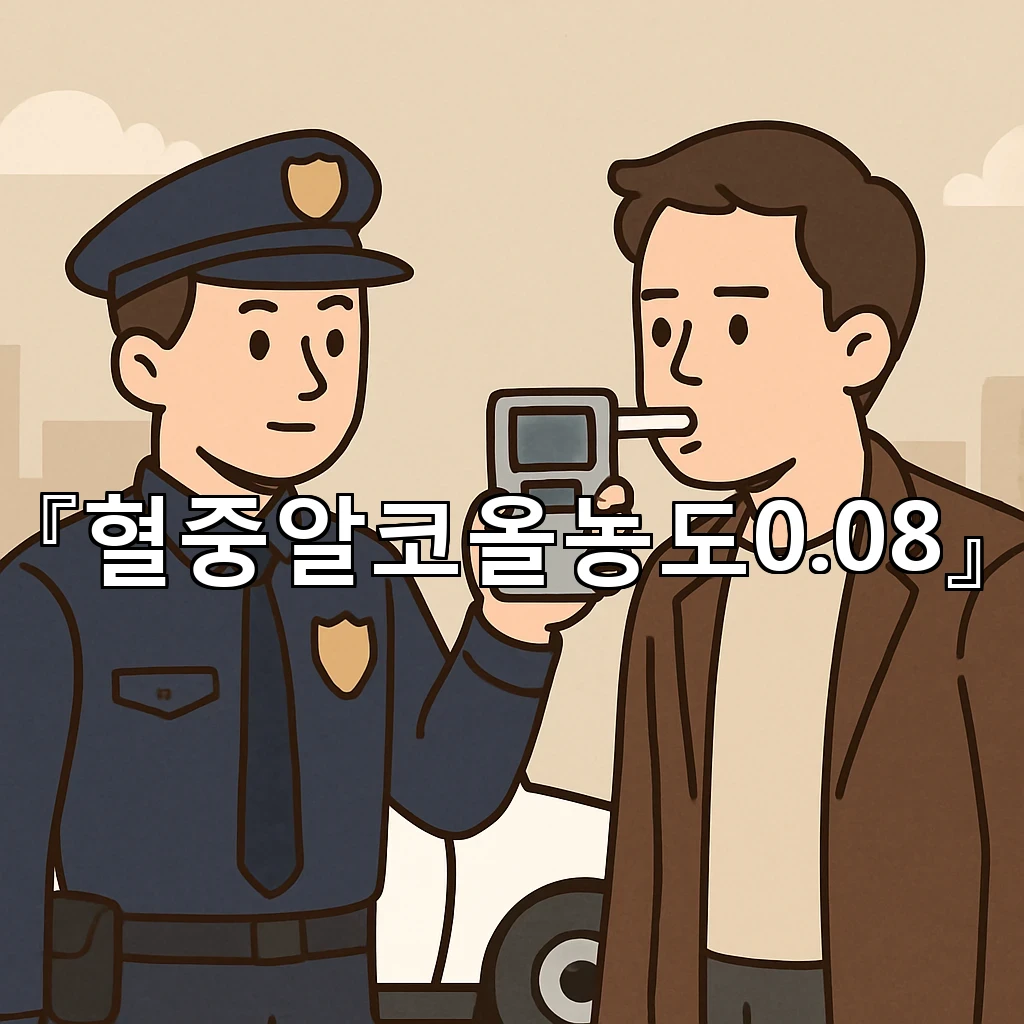 혈중알코올농도0.08 수치가 남긴 기록을 해석하는 새 관점