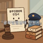 legal image 공무집행방해 탄원서 6697
