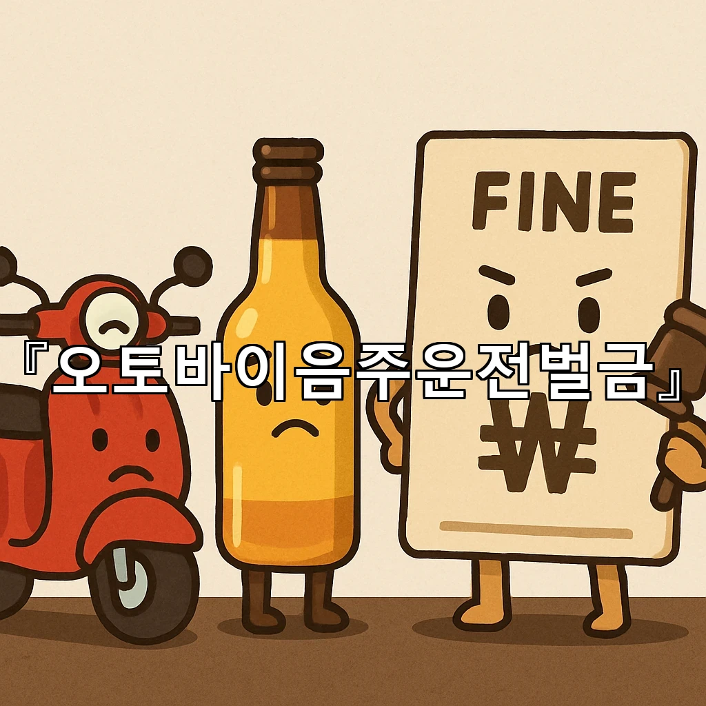 오토바이음주운전벌금 예상액이 달라지는 상황별 변수와 확인 방법