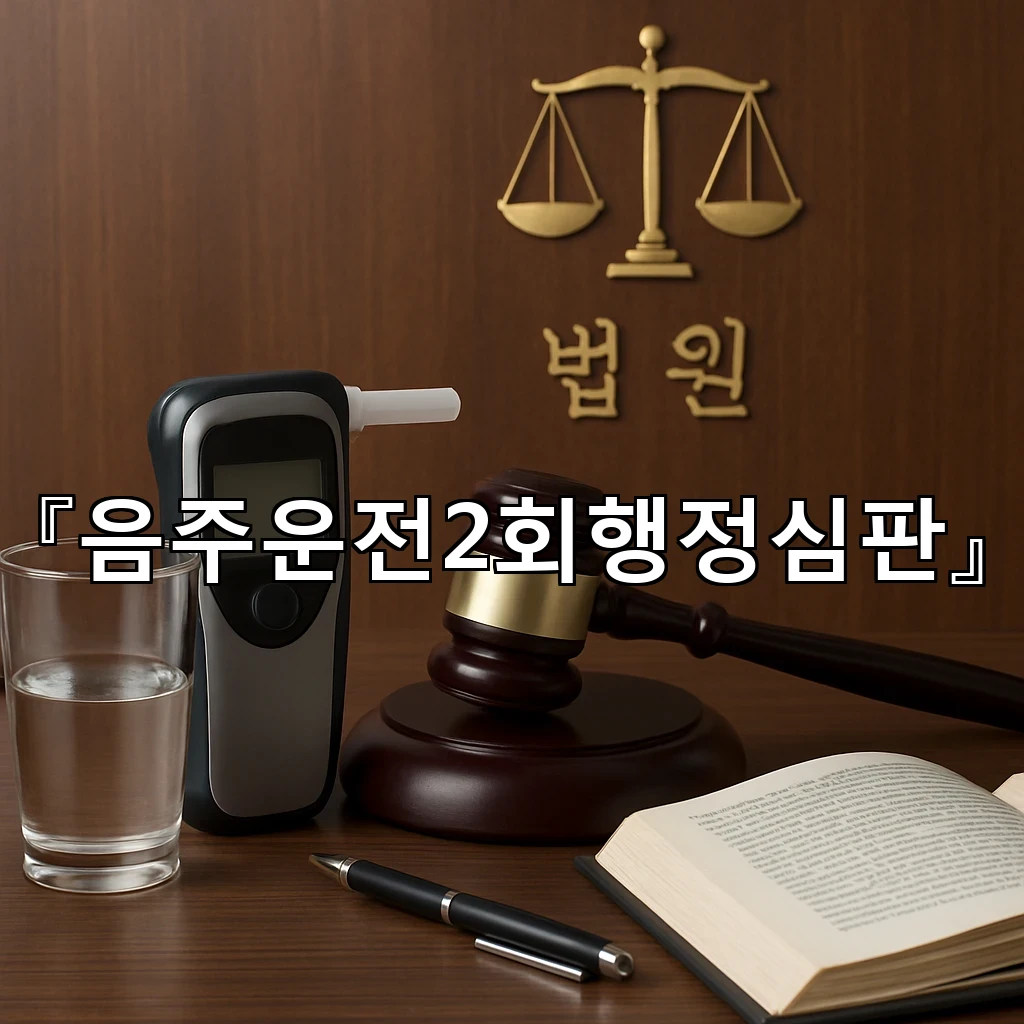 음주운전2회행정심판 다시 시작하는 절차와 준비 포인트 안내문