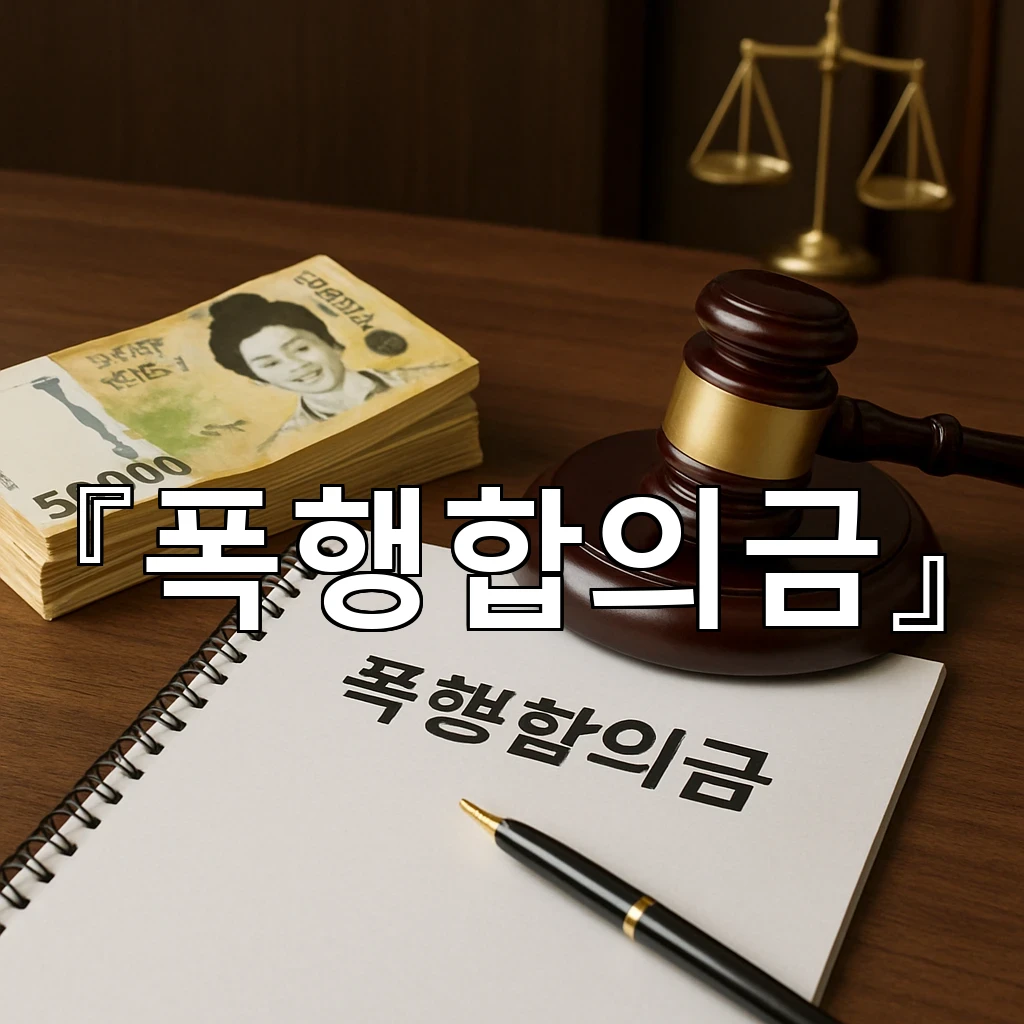 폭행합의금 산정의 핵심을 먼저 짚어보는 실제 대응 흐름
