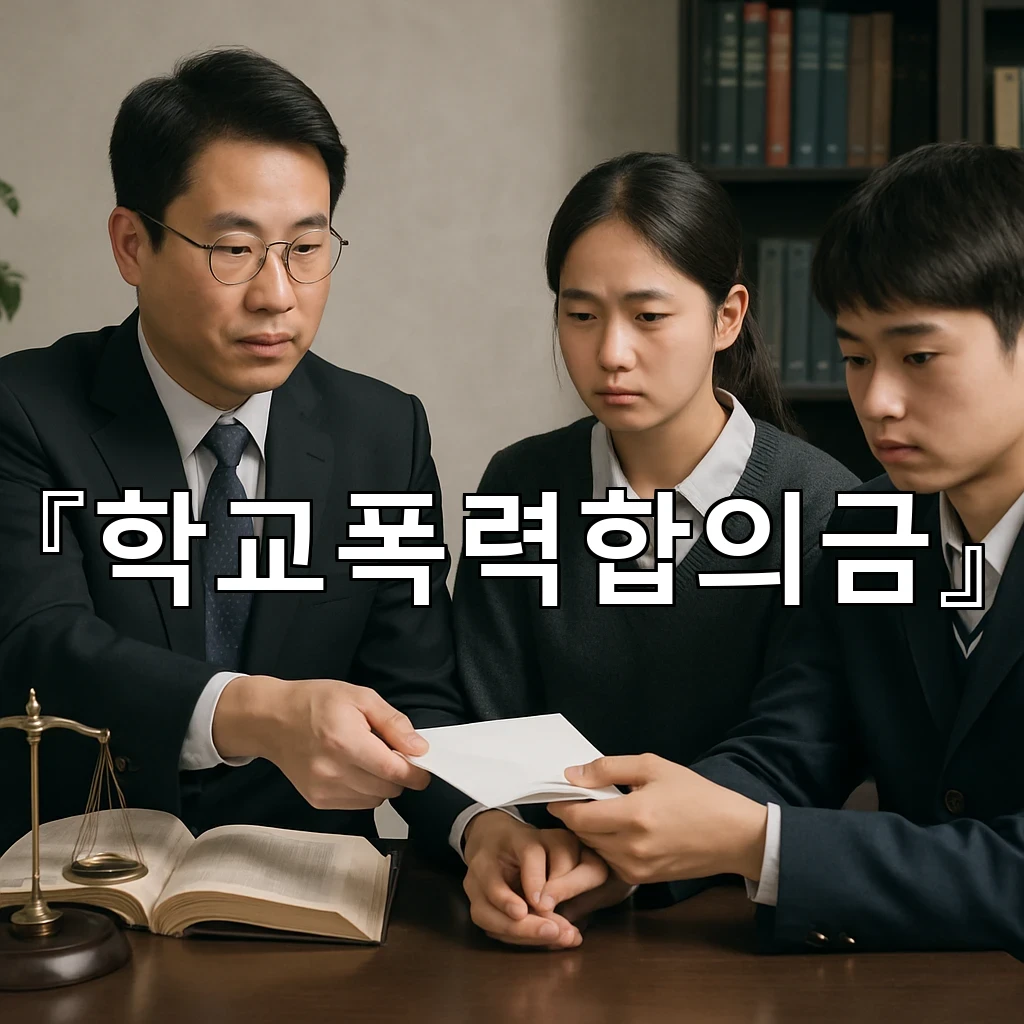 학교폭력합의금에 담기는 사정과 조정 과정의 핵심 포인트