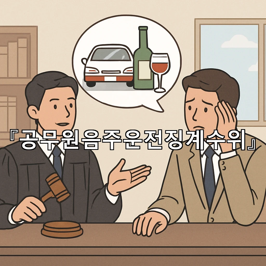 공무원음주운전징계수위 기록 관리와 향후 절차를 함께 보는 시선