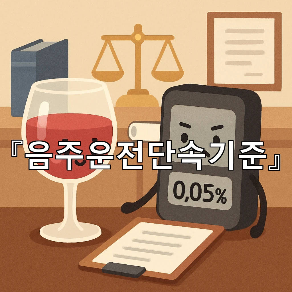 음주운전단속기준 현장에서 자주 놓치는 준비와 확인 요령 안내문
