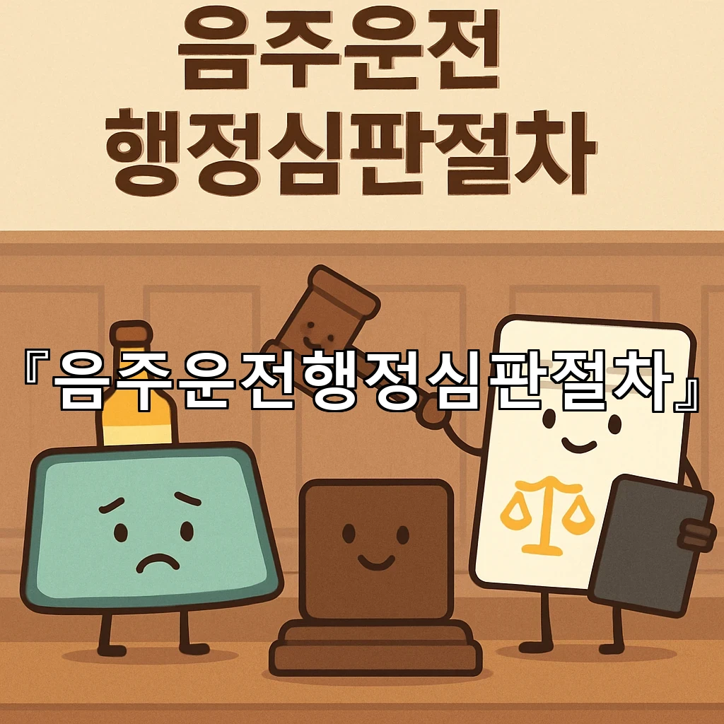 음주운전행정심판절차에 맞춘 자료 배열과 논리 전개의 실제 요령