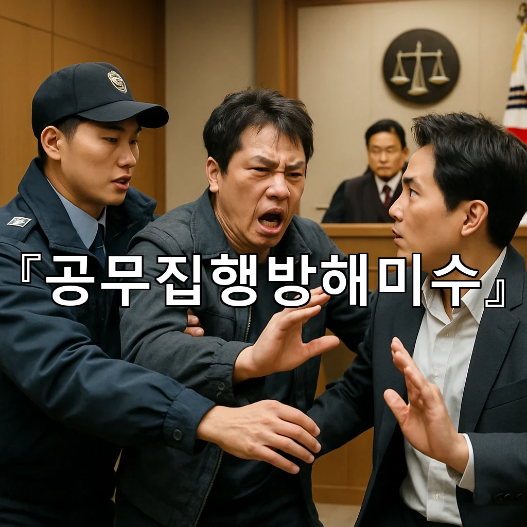 공무집행방해미수 예상치 못한 상황에서 확인할 사실과 말의 순서
