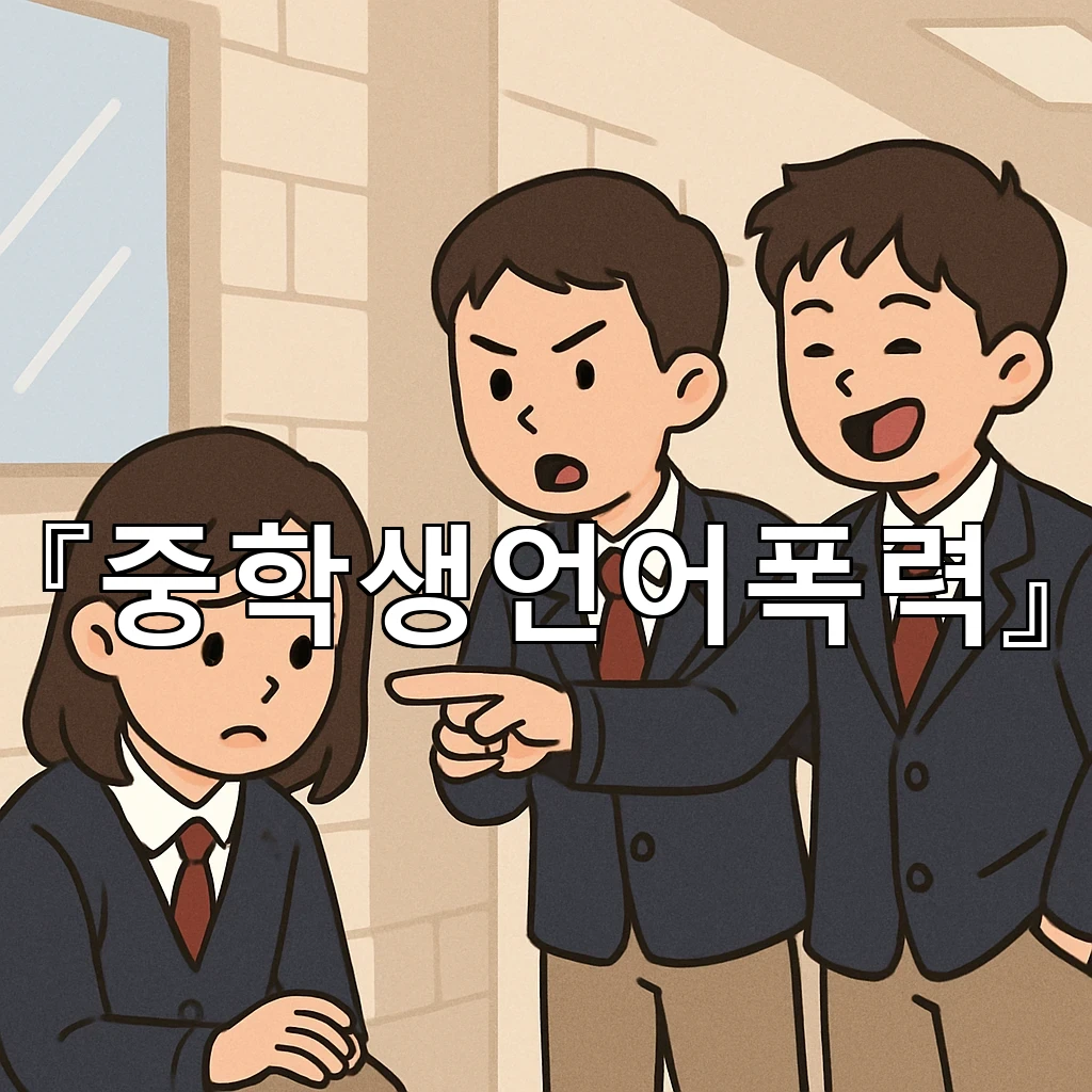 중학생언어폭력 관계가 흔들릴 때 먼저 살펴야 할 변화의 신호들