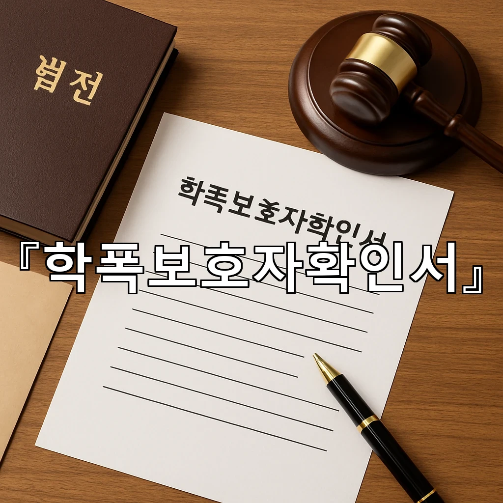 학폭보호자확인서 제출 뒤 확인해야 할 부모의 역할 안내