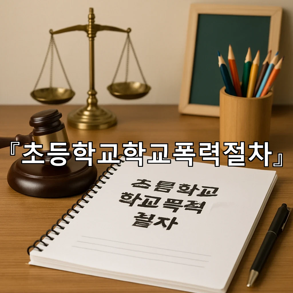 초등학교학교폭력절차 교실에서 시작되는 변화의 흐름을 따라가다